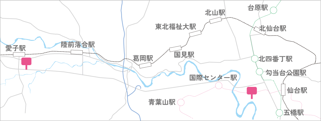 青葉区方面
